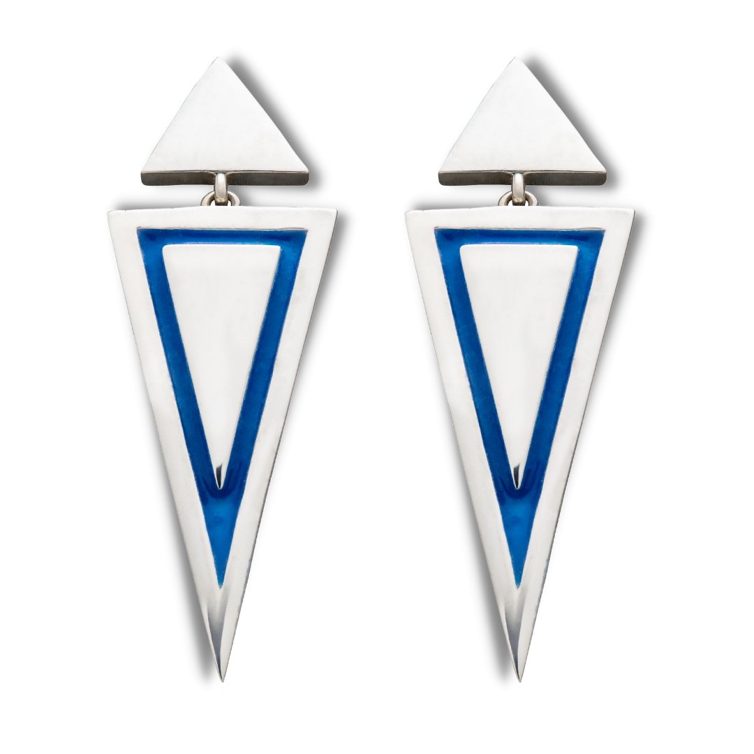 Badass sterling silver statement earrings
