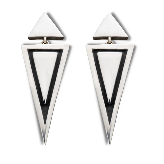 Badass sterling silver statement earrings