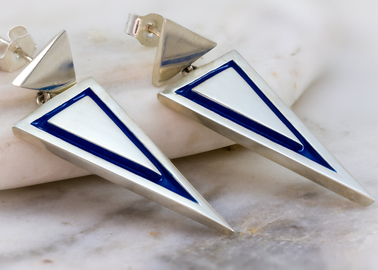 Badass sterling silver statement earrings