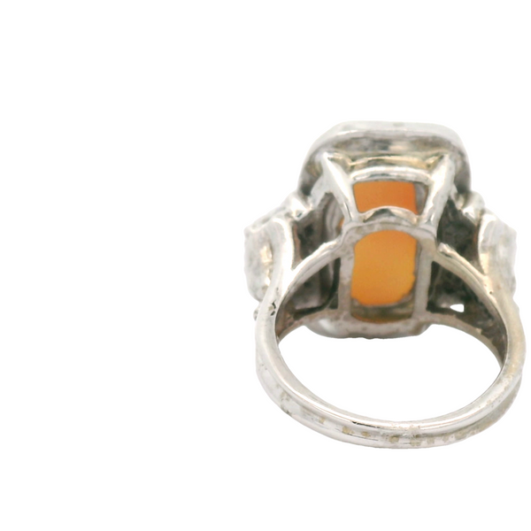Vintage Cameo and diamond ring