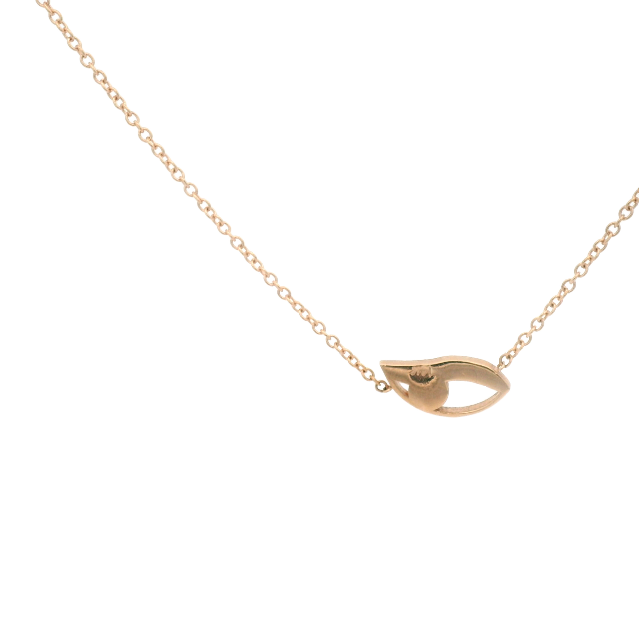 Evil Side Eye Gold Necklace
