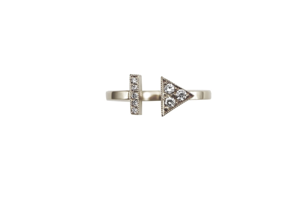 Strength and Balance diamond ring