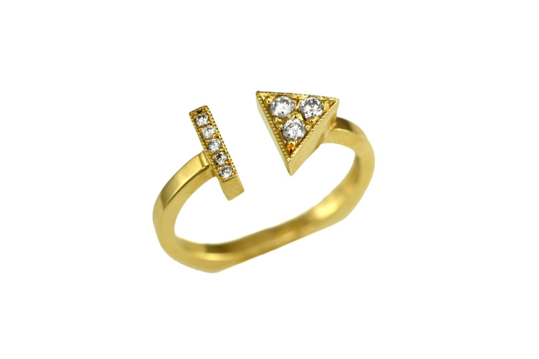 Strength and Balance diamond ring