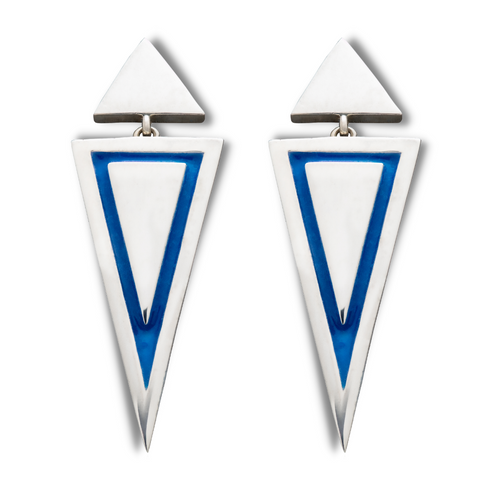 Badass sterling silver statement earrings