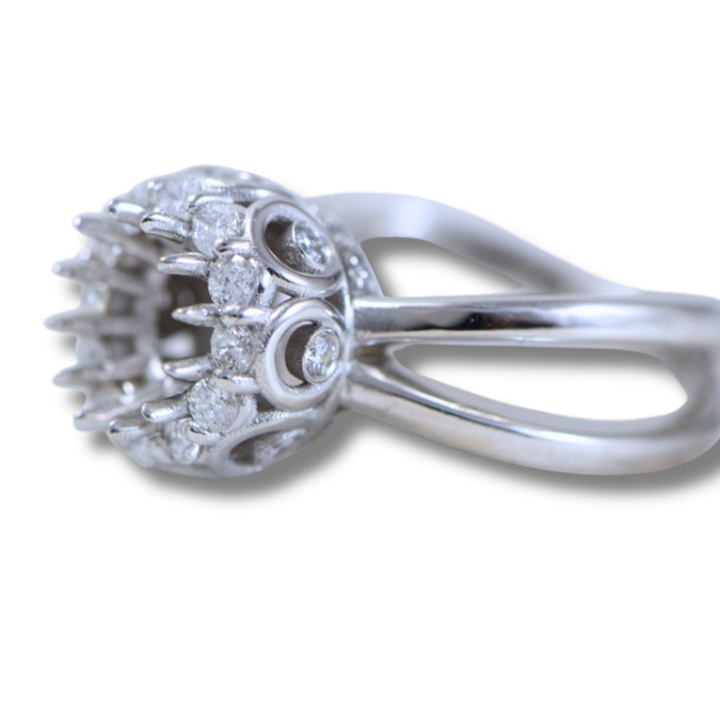 Diamond Semi mount Engagement Ring- "Diana"