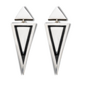 Badass sterling silver statement earrings