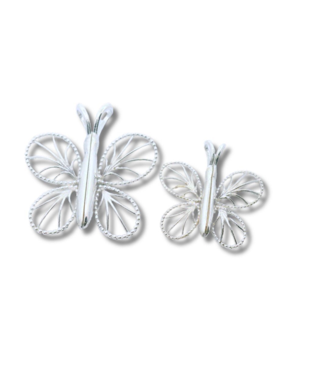 BFF Butterfly charm necklace- Sterling Silver