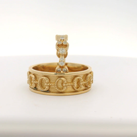 Lover's Knot gold bands, 2 piece wedding set