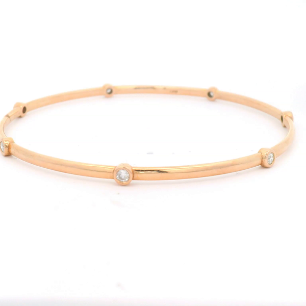 Diamond bangle bracelet