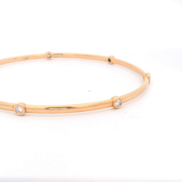 Diamond bangle bracelet