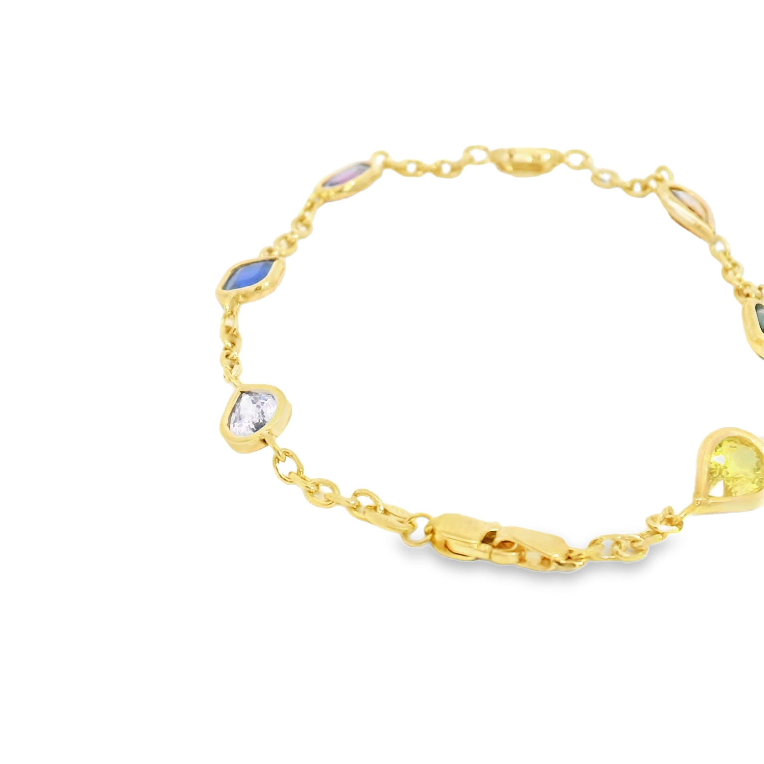 Mix color sapphire bracelet