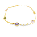 Mix color sapphire bracelet