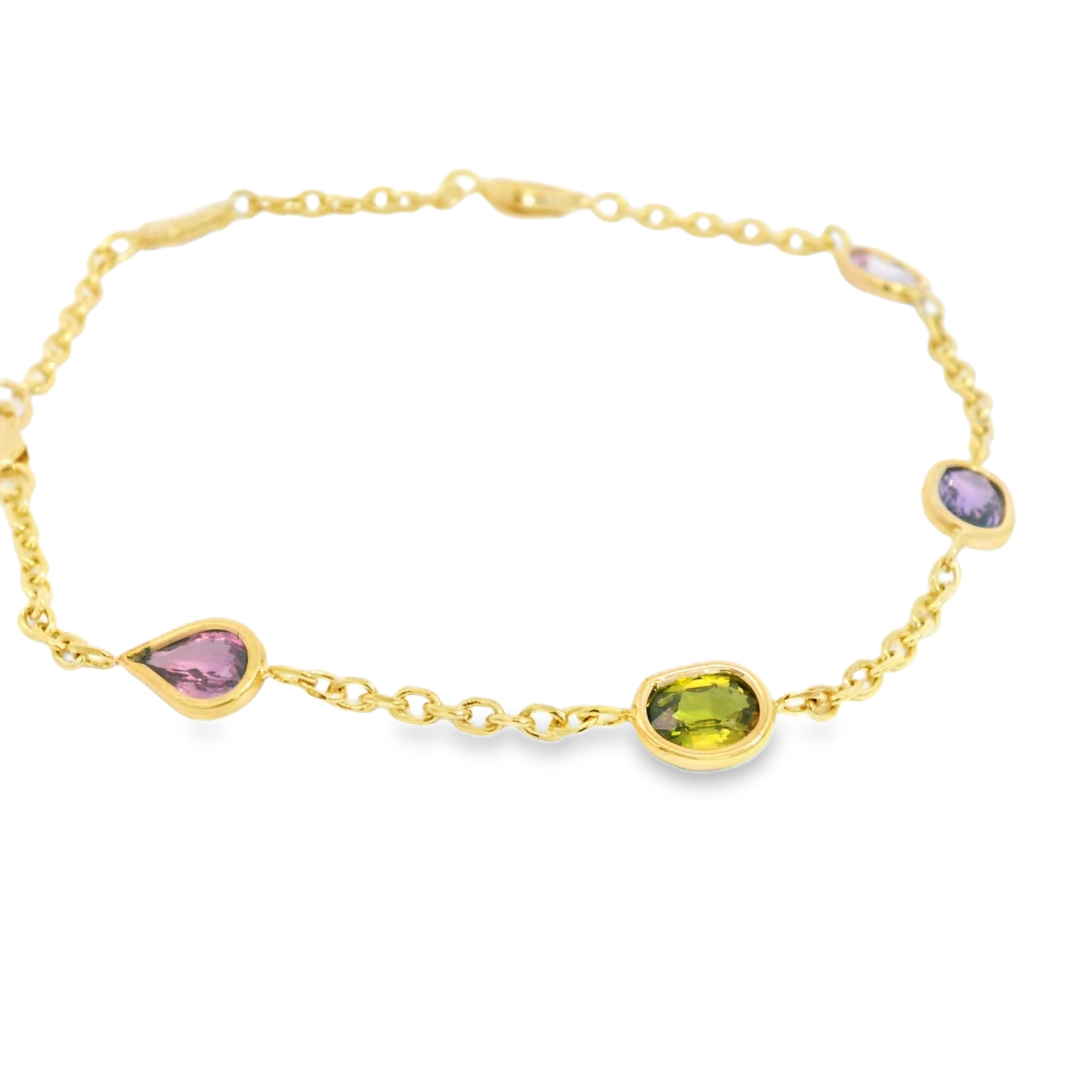 Mix color sapphire bracelet