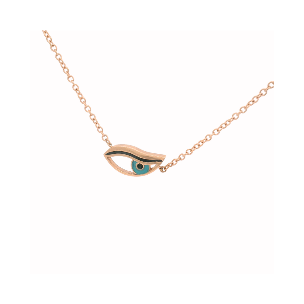 Evil Side Eye Gold Necklace