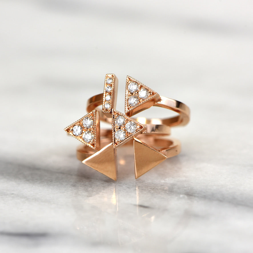 Strength and Balance diamond ring