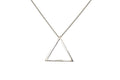Triangle Necklace- "Strength" pendant Sterling Silver