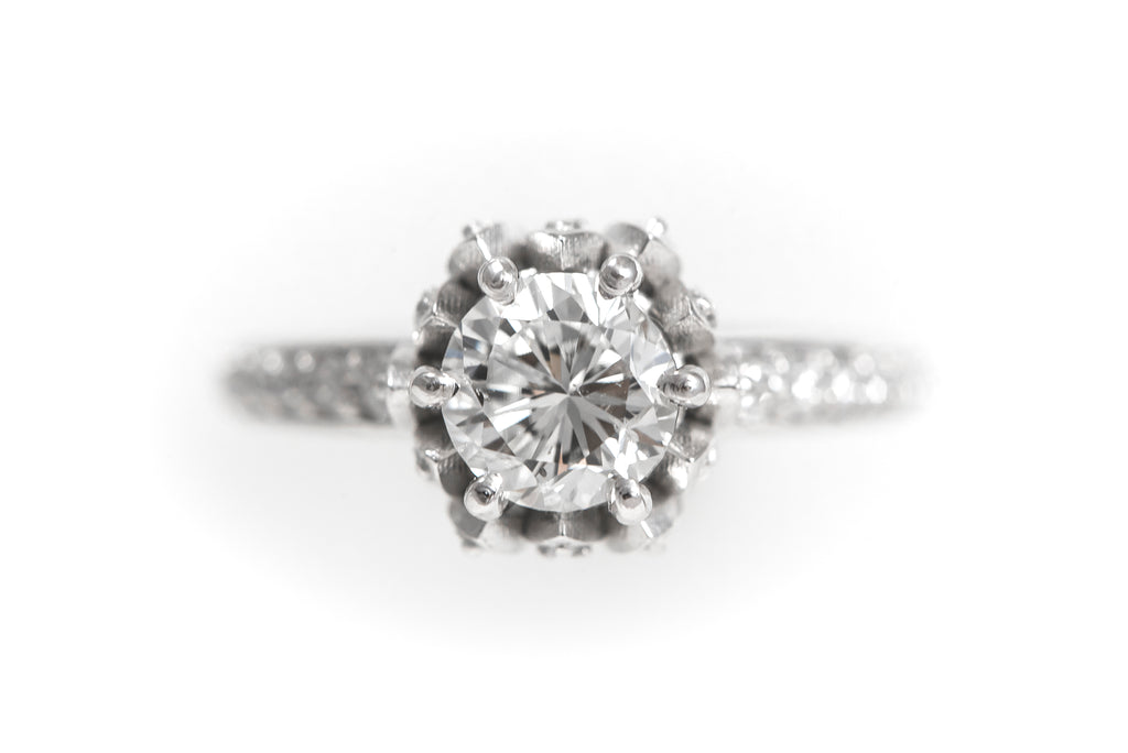 Diamond Semi mount Engagement Ring-Mary