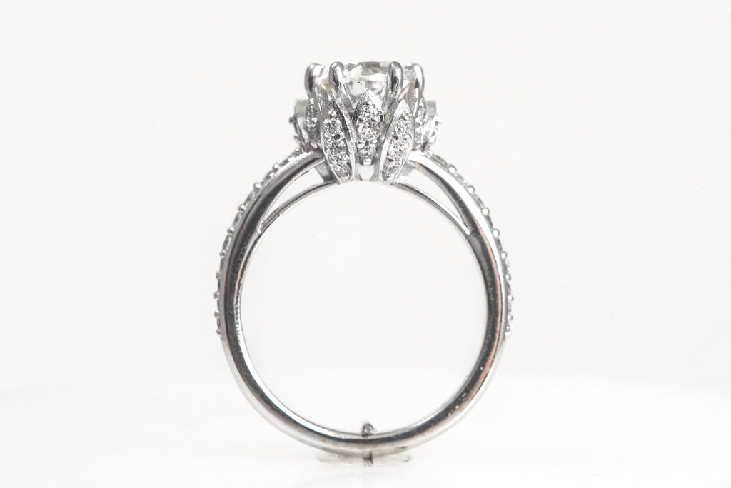 Diamond Semi mount Engagement Ring-Mary