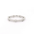 Stepping stone White Gold Diamond Ring