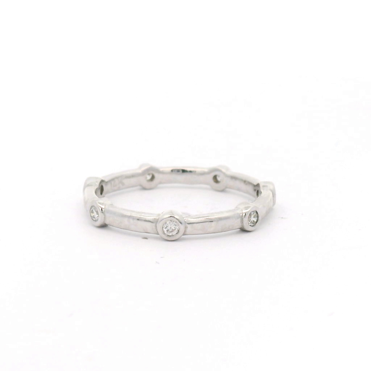 Stepping stone White Gold Diamond Ring