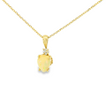 Opal and diamond pendant
