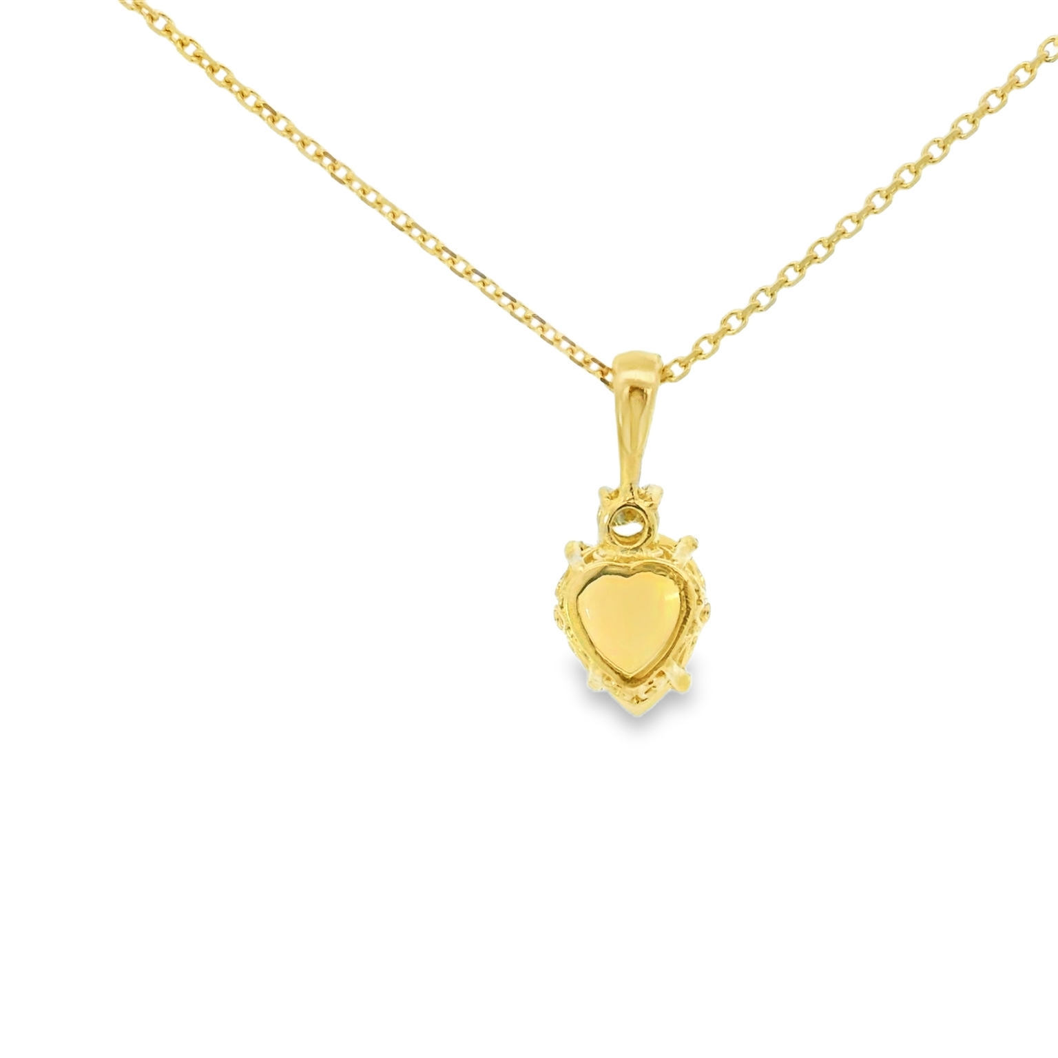 Opal and diamond pendant