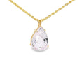 The Blush Pendant – Pink Kunzite in 14K Yellow Gold