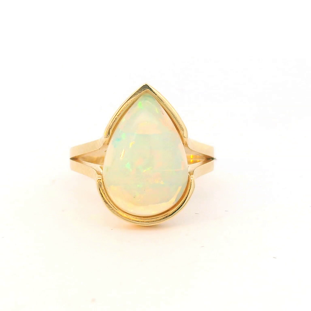 Pear Shaped Opal Ring