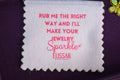 Silver jewelry cleaning cloth, polishing cloth, sterling silver jewelry cleaner
