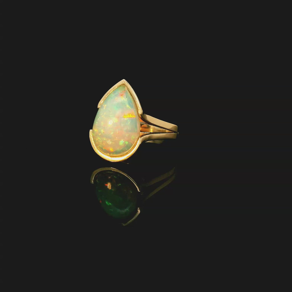 Pear Shaped Opal Ring