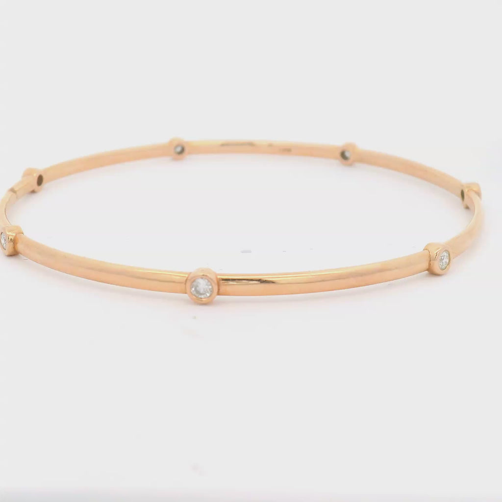 Diamond bangle bracelet